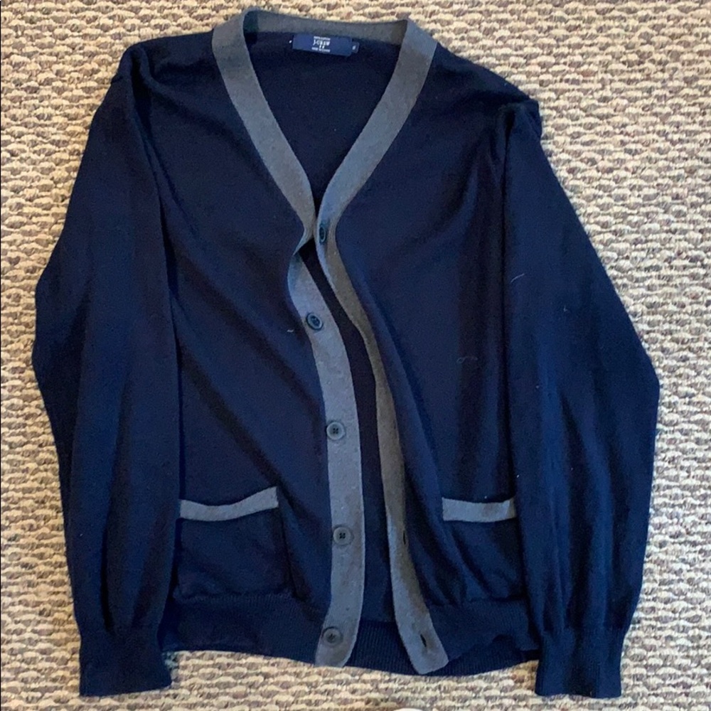 J Crew blue cardigan